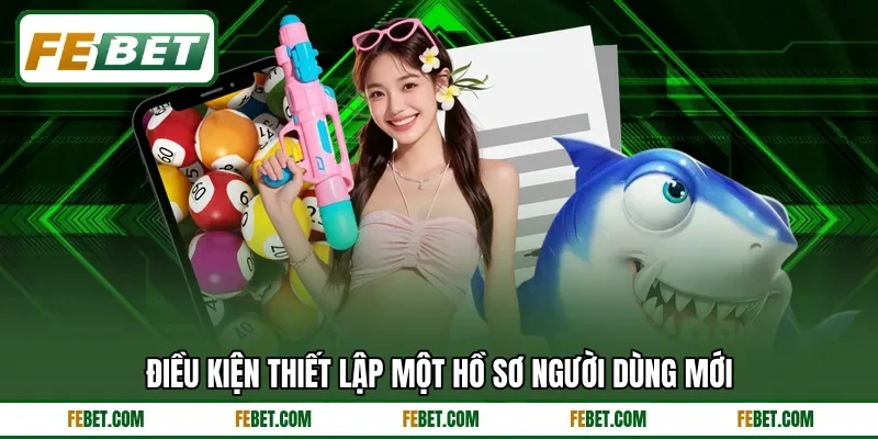 Điều kiện thiết lập một hồ sơ người dùng mới