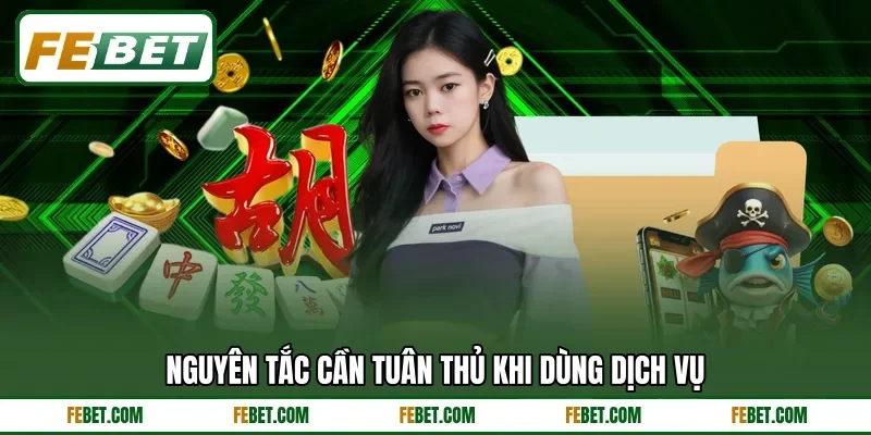 Nguyên tắc cần tuân thủ khi dùng dịch vụ